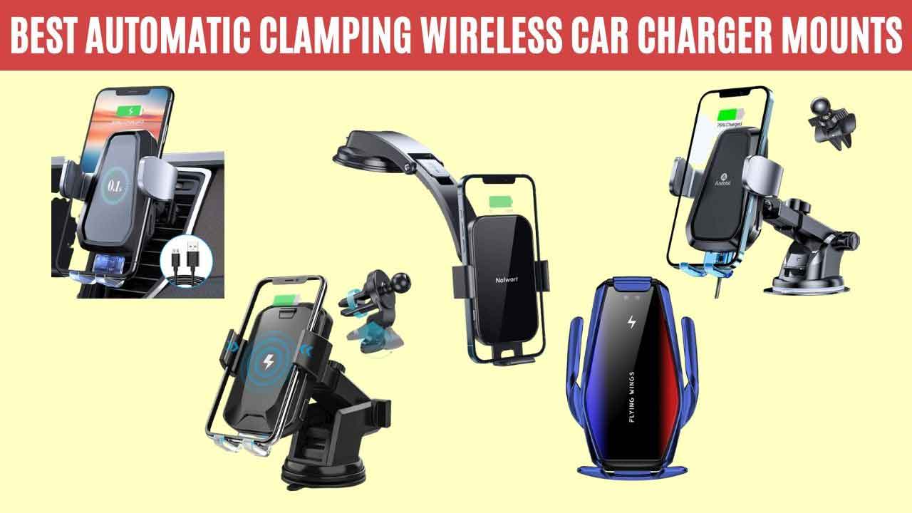 Automatic Clamping Wireless Car Charger Mounts