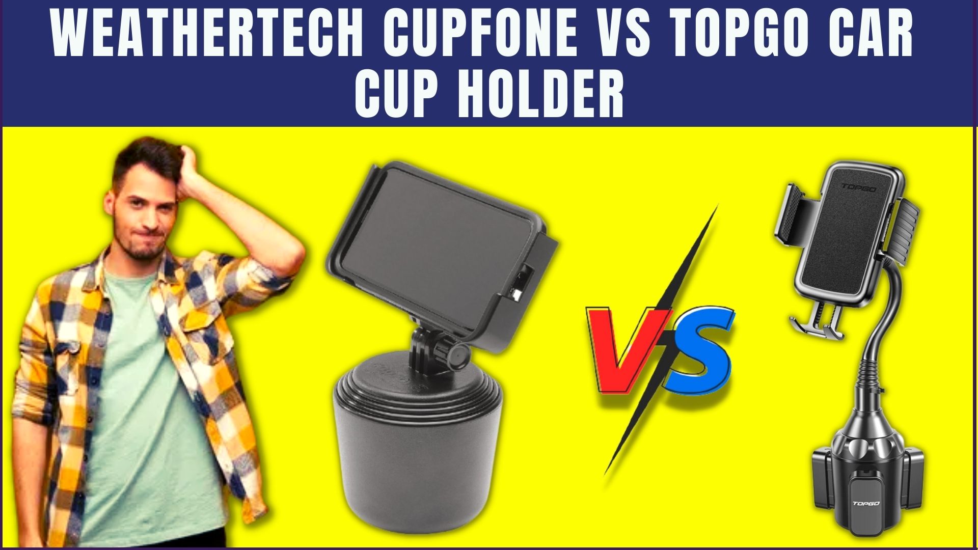 Weathertech Cupfone Vs TOPGO Car Cup Holder