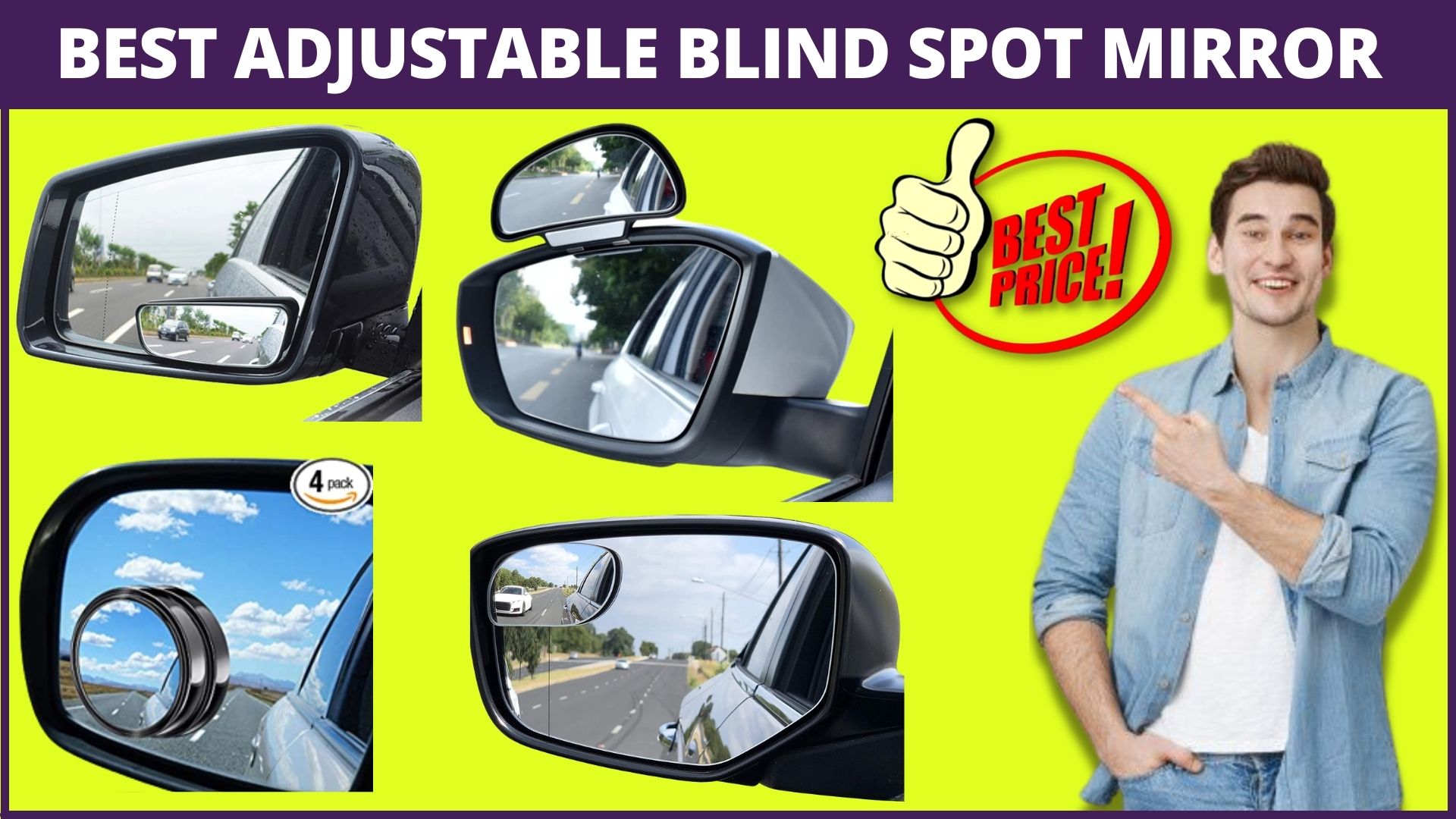 Best Adjustable Blind Spot Mirror For Car